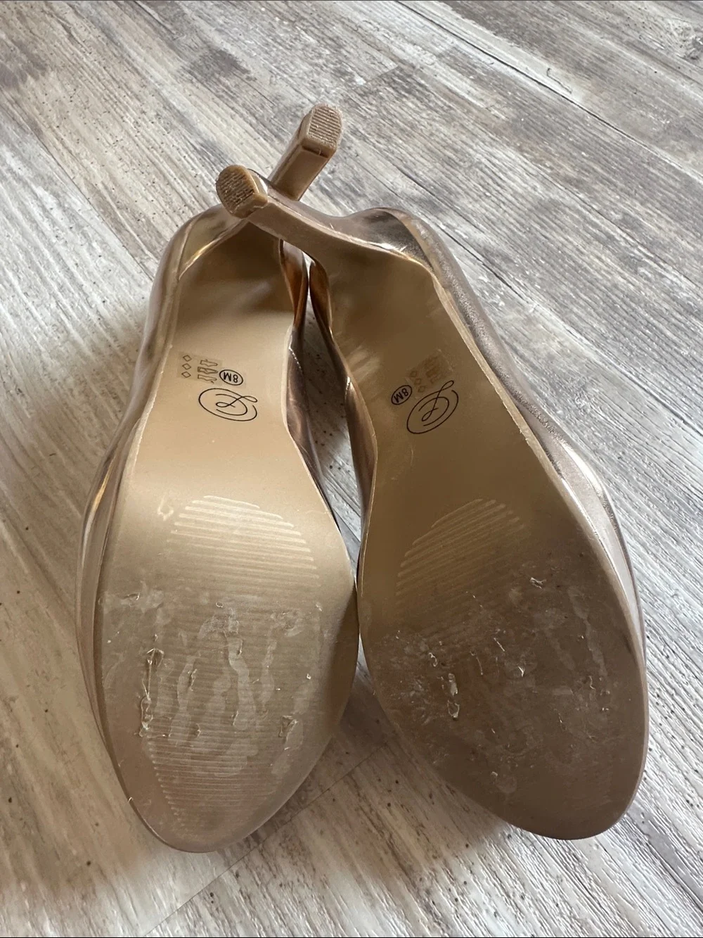 Chinese Laundry Rose Gold Platform Stiletto Pumps